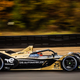 The gold and black DS Techeetah Formula E car